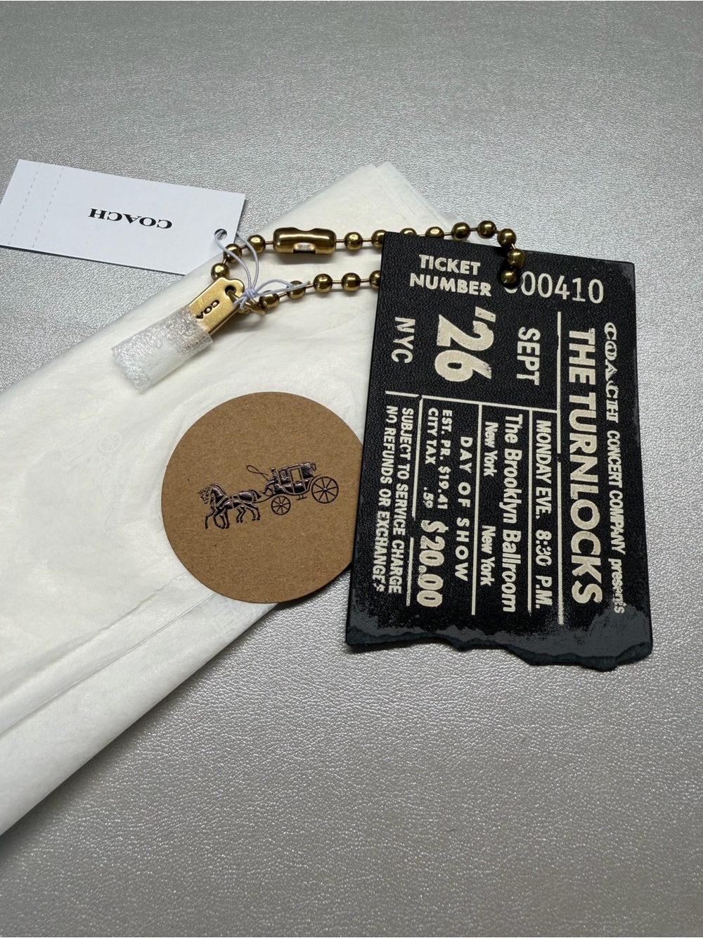 Coach The Turnlocks Concert Bag Charm